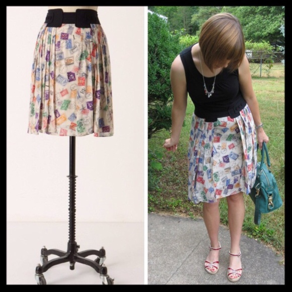 Anthro Air Mail Skirt